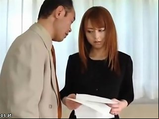 Japanese Wife In Stockings Fucked By Husbands Boss Porn Videos